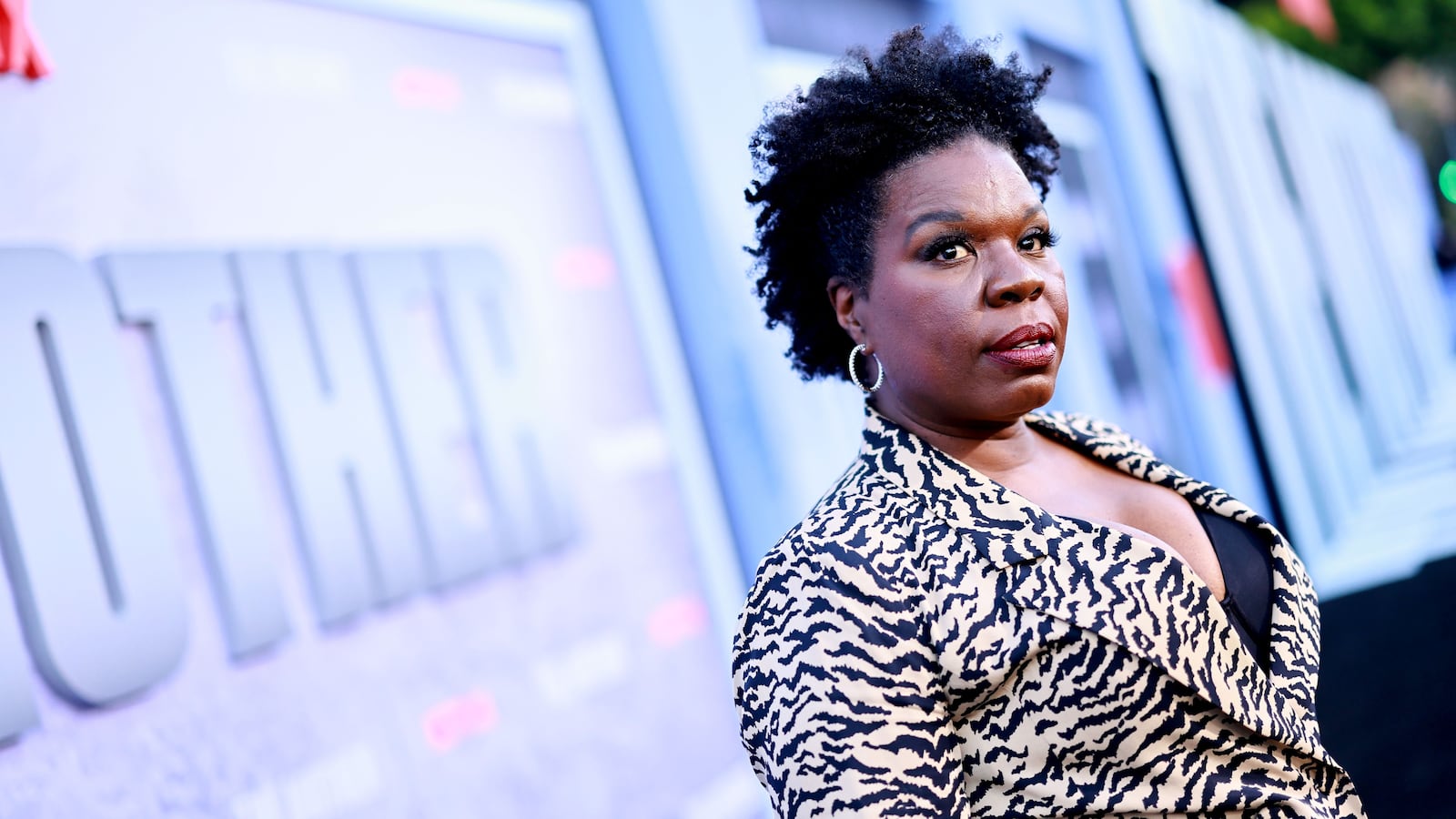 Leslie Jones attends "The Mother" premiere.