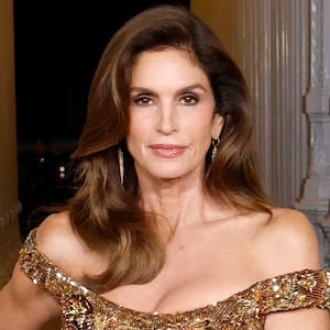 Cindy Crawford wearing Gucci at the 2025 LACMA Art+Film Gala in Los Angeles, November 2025.