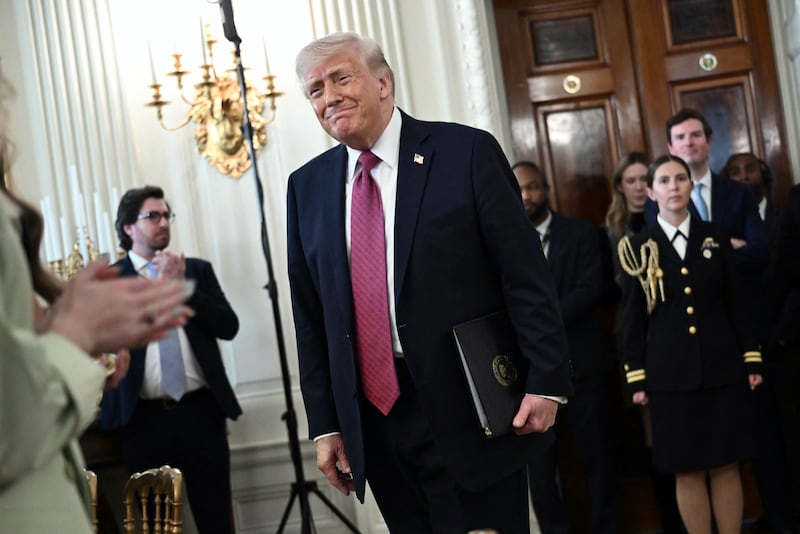 President Donald Trump's only public event since Saturday morning was remarks at the NCAA Collegiate National Champions Day event at the White House on April 21, 2026.