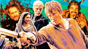 A photo illustration of A Knight of the Seven Kingdoms.