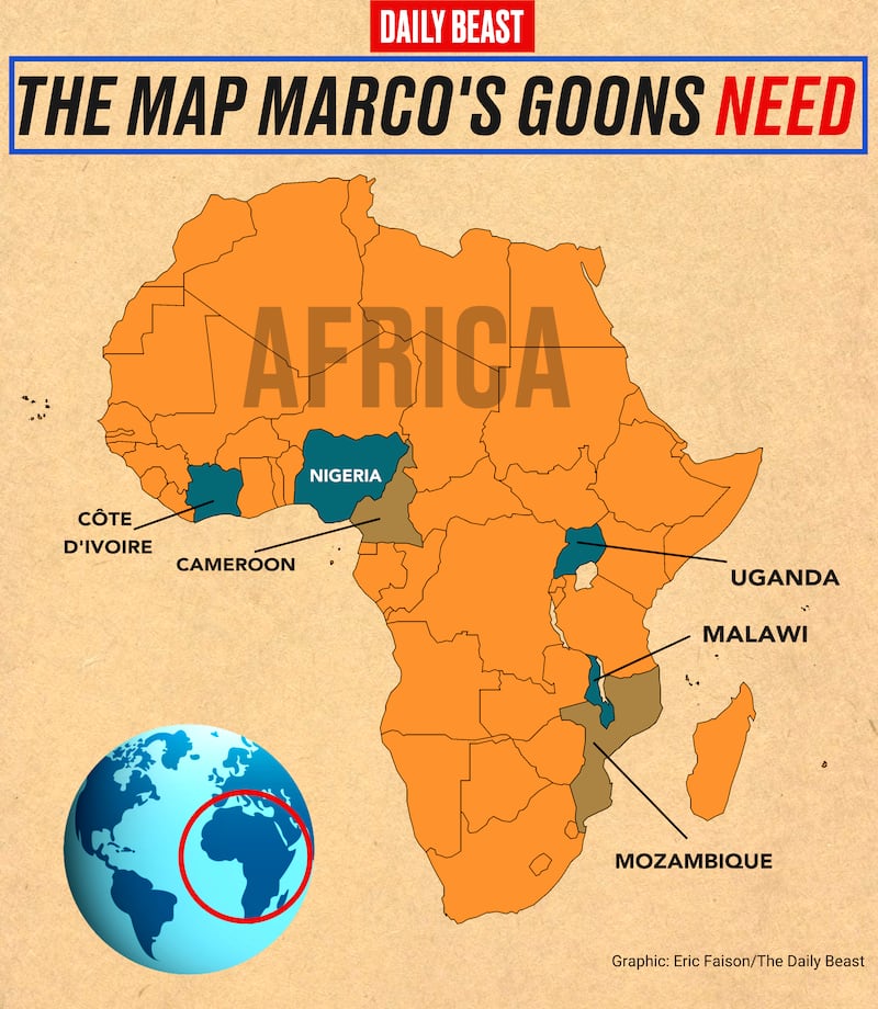 Africa locator map