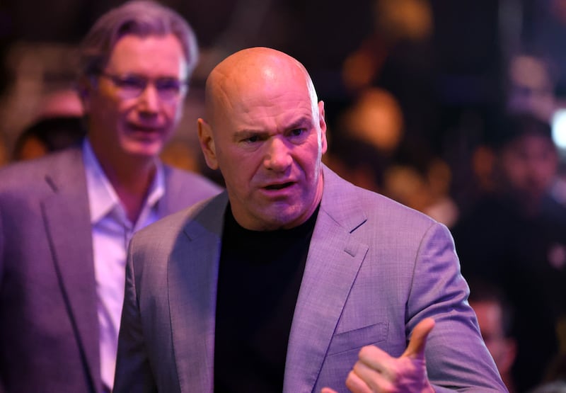 Jun 29, 2024; Las Vegas, Nevada, USA; UFC president Dana White during UFC 303 at T-Mobile Arena.