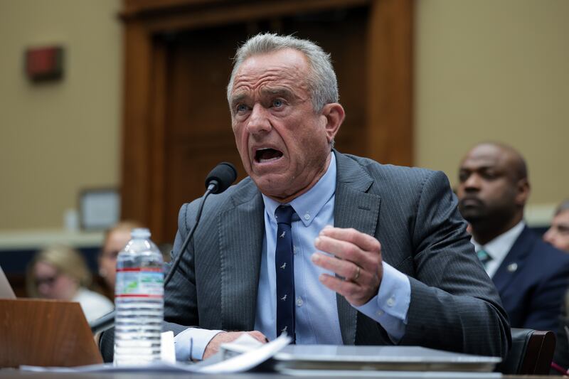 WASHINGTON, DC - JUNE 24: Health and Human Services (HHS) Secretary Robert F. Kennedy Jr. testifies before the House Energy and Commerce Committee Health Subcommittee in the Rayburn House Office Building on June 24, 2025 in Washington, DC. The committee met to hear testimony on the FY2026 Department of Health and Human Services budget. (Photo by Kayla Bartkowski/Getty Images)