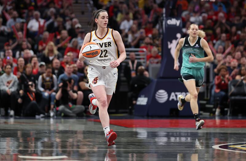 Caitlin Clark #22 of the Indiana Fever.