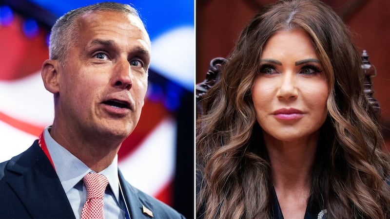 Corey Lewandowski and Kristi Noem.