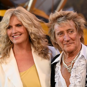 Penny Lancaster and Rod Stewart