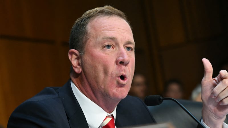 Missouri Senator Eric Schmitt grilled former Special Counsel Jack Smith about allegedly visiting Atlanta in February 2024 during a Senate Judiciary Committee hearing on Capitol Hill in Washington, DC, on September 29, 2026 before being called out for his mix-up.