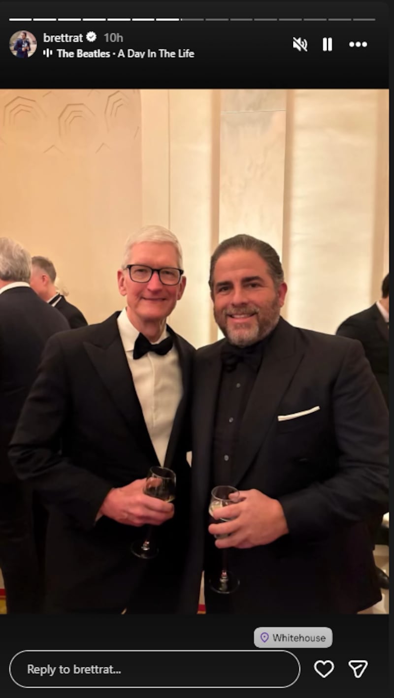 Tim Cook at Melania