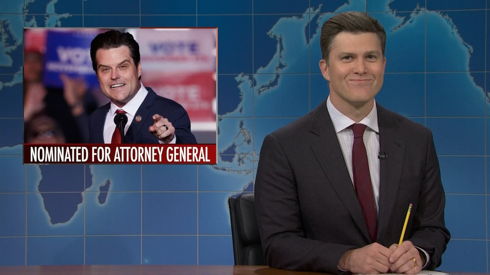 Colin Jost Pulls No Punches on Trump's AG Pick Gaetz Amid Misconduct Allegations