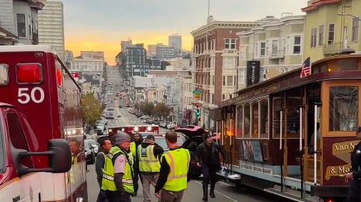 San Fransisco Fire Department at the scene.