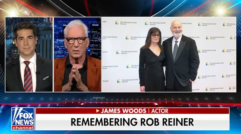 James Woods paid tribute to his old friend Rob Reiner on Jesse Watters Primetime.