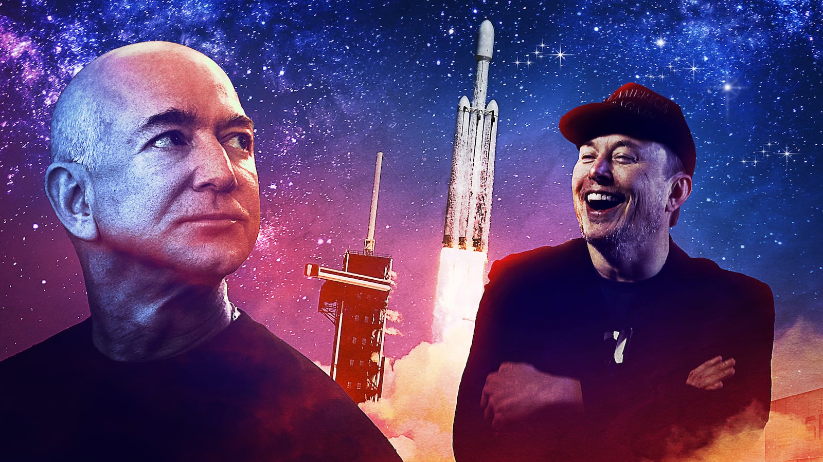 Jeff Bezos and Elon Musk's space race.