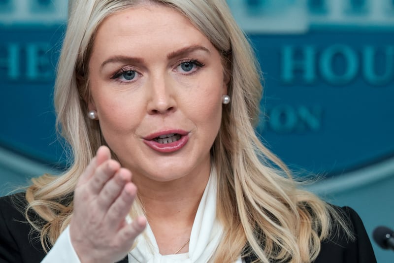 White House Press Secretary Karoline Leavitt takes questions from media members as she holds a press briefing at the White House in Washington, D.C., U.S., March 4, 2026. REUTERS/Jonathan Ernst
