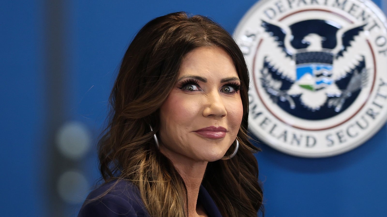 Democratic Rep. Robin Kelly announced she will introduce articles of impeachment against Secretary of Homeland Security Kristi Noem, pictured Jan. 8, after an ICE agent shot and killed Renee Good in Minneapolis.