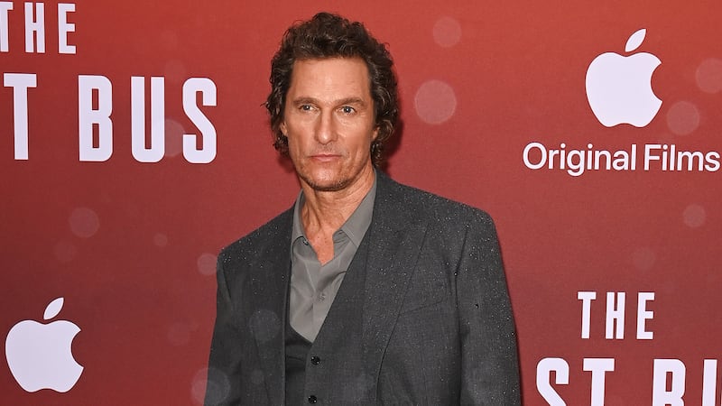 LONDON, ENGLAND - SEPTEMBER 28: Matthew McConaughey attends a Special Screening of Apple Original Films' "The Lost Bus" at The Curzon Mayfair on September 28, 2025 in London, England. "The Lost Bus" will premiere globally on Apple TV+ on Friday, October 3, 2025.