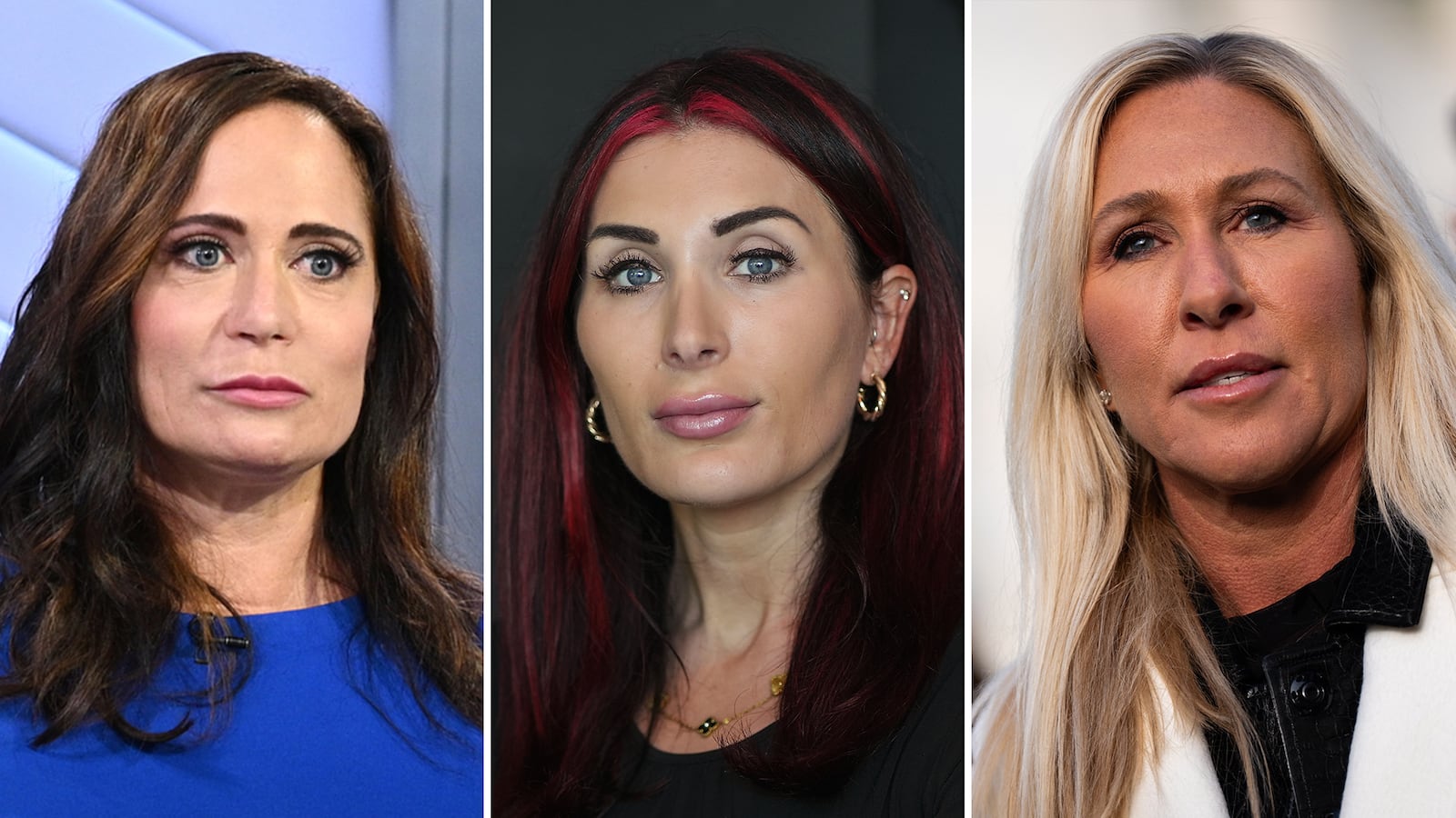 Stephanie Grisham, Laura Loomer and Marjorie Taylor Greene