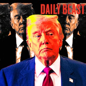 A photo illustration of Donald Trump.