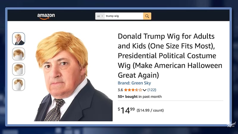Donald Trump wig for sale.