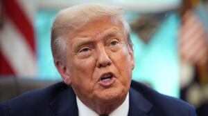 WASHINGTON, DC - SEPTEMBER 05: U.S. President Donald Trump speaks to members of the media as he signs executive orders during a press availability in the Oval Office of the White House on September 05, 2025 in Washington, DC. President Trump signed executive orders which included the renaming of the Department of Defense to the Department of War. (Photo by Kevin Dietsch/Getty Images)