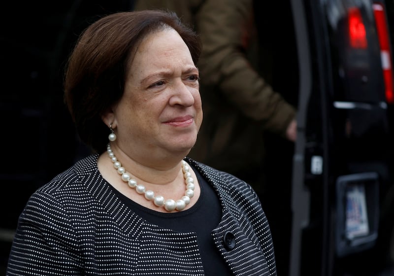 Supreme Court Justice Elena Kagan authored a blistering dissent warning of blatant political corruption with the majority's decision to lift limits on campaign coordination between parties and candidates. She was joined in her dissent by Justices Sonia Sotomayor and Ketanji Brown Jackson.