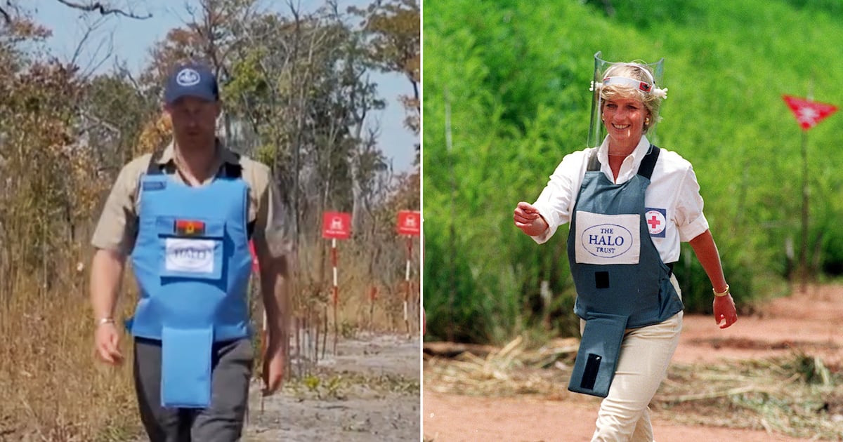 Harry Channels Princess Diana With Solo Angola Landmine Trip