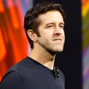 John Ternus, Vice President, Mac and iPad Hardware Engineering speaks during Apple's annual world wide developer conference (WWDC) in San Jose, California, on June 5, 2017.