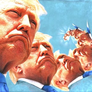 Donald Trump spiralling.