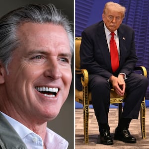 Gavin Newsom and Donald Trump