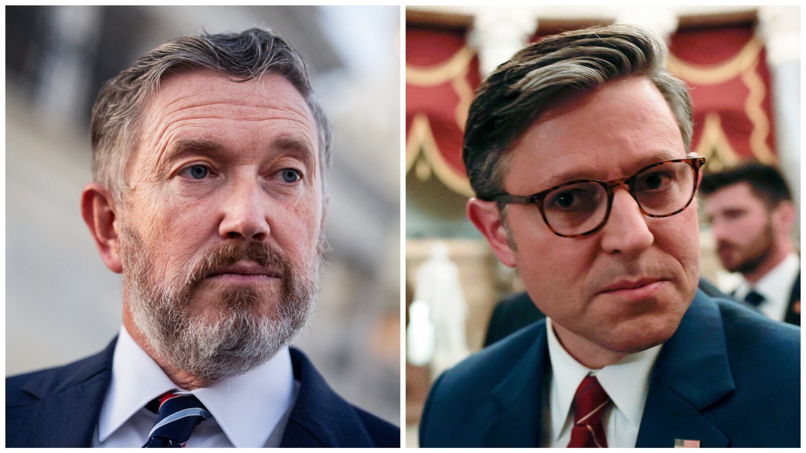 Rep. Thomas Massie called out Speaker Mike Johnson for changing his tune after "months of fighting and disparaging" his Epstein legislation.