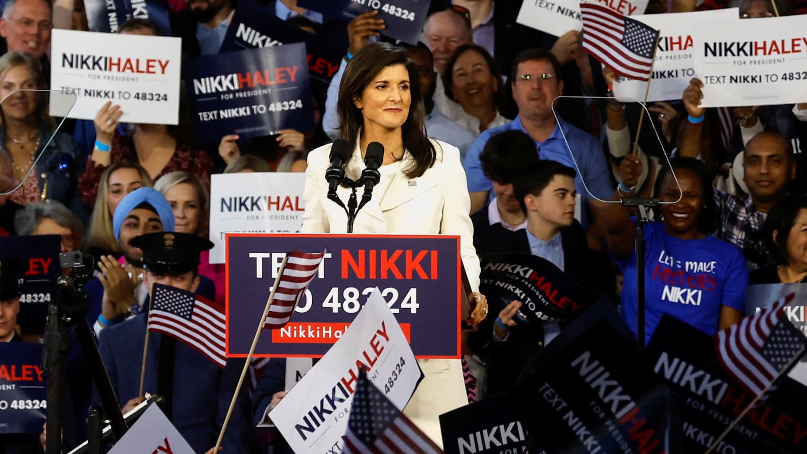 Former U.S. ambassador to the United Nations Nikki Haley announces her run for the 2024 Republican presidential nomination