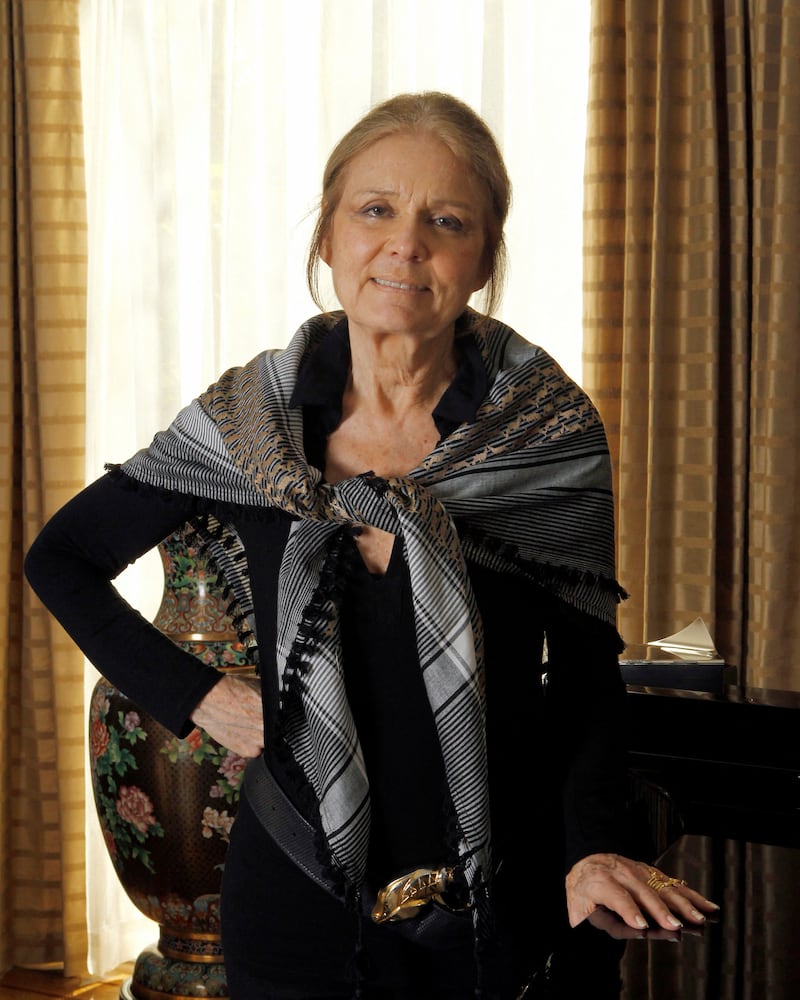 Gloria Steinem poses for a portrait after being interviewed in Beverly Hills, California, on March 16, 2010.