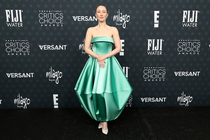 Erin Doherty attends the 31st Annual Critics Choice Awards at Barker Hangar on January 04, 2026 in Santa Monica, California.