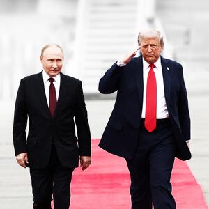 Vladimir Putin and Donald Trump at the Alaska Summit