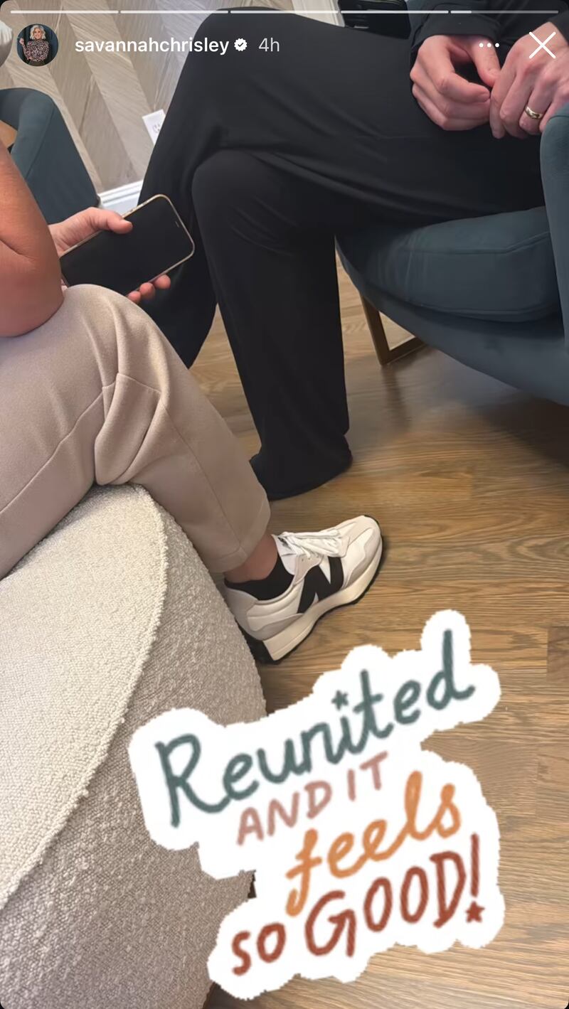 Savannah Chrisley posted about her parents' return from prison on her Instagram Story.