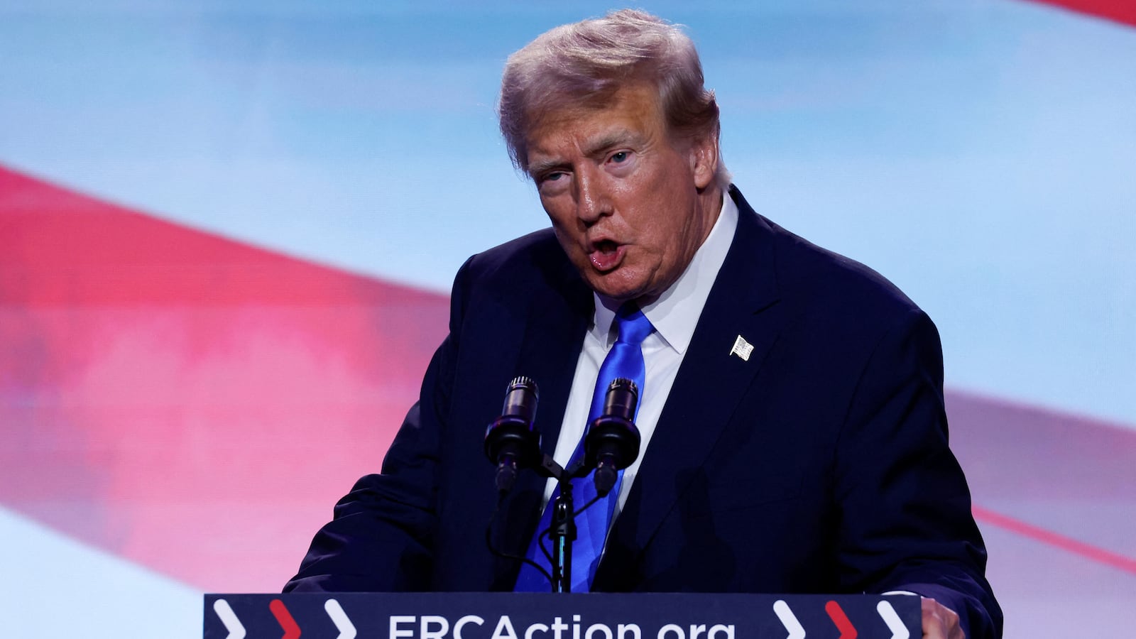 Former U.S. President and Republican presidential candidate Donald Trump.