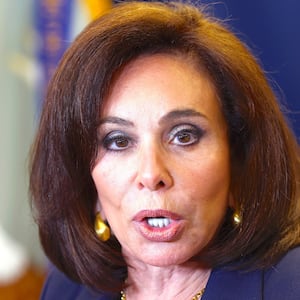 U.S. Attorney For Washington, DC Jeanine Pirro holds a press conference at the Patrick Henry Building on August 12, 2025 in Washington, DC.