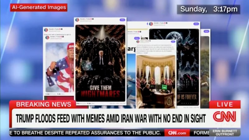 CNN air some of Trump's barrage of Truth Social posts.