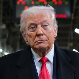 DEARBORN, MICHIGAN - JANUARY 13: U.S. President Donald Trump tours the Ford River Rouge Complex on January 13, 2026 in Dearborn, Michigan. Trump is visiting Michigan where he will participate in a tour of the Ford River Rouge complex and later give remarks to the Detroit Economic Club. (Photo by Anna Moneymaker/Getty Images)