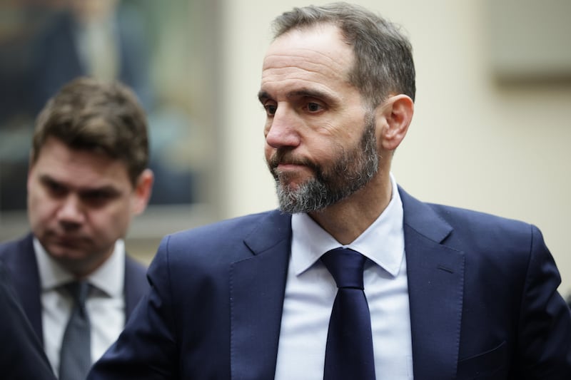 Jack Smith arrives to testify during a hearing before the House Judiciary Committee in the Rayburn House Office Building on Capitol Hill on January 22, 2026 in Washington, DC.