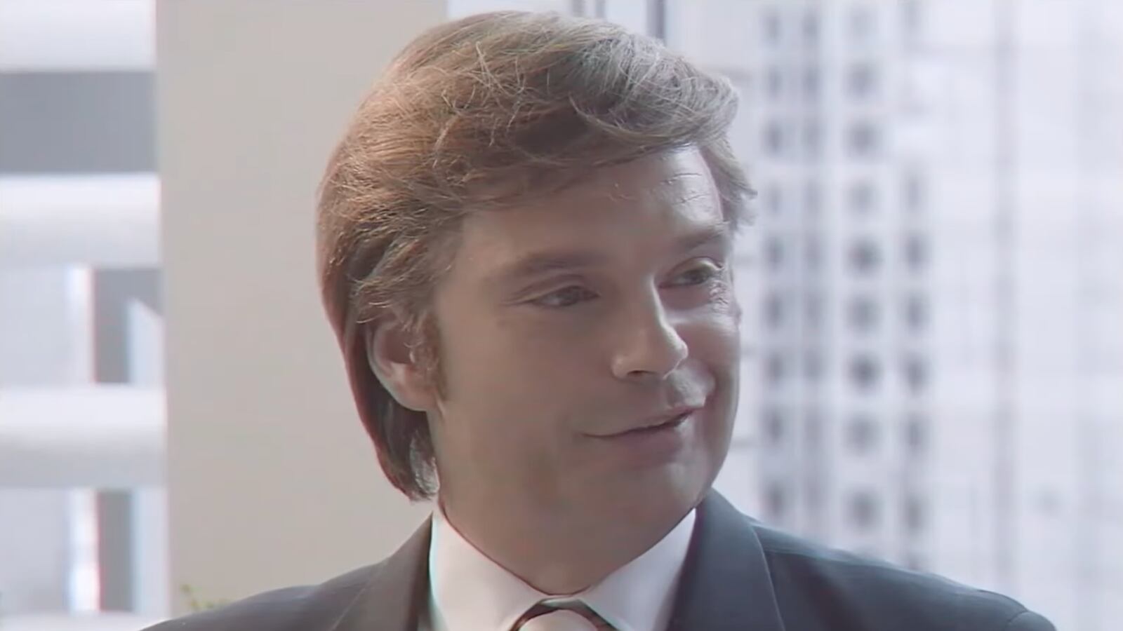 Sebastian Stan plays Donald Trump in the 2024 film The Apprentice