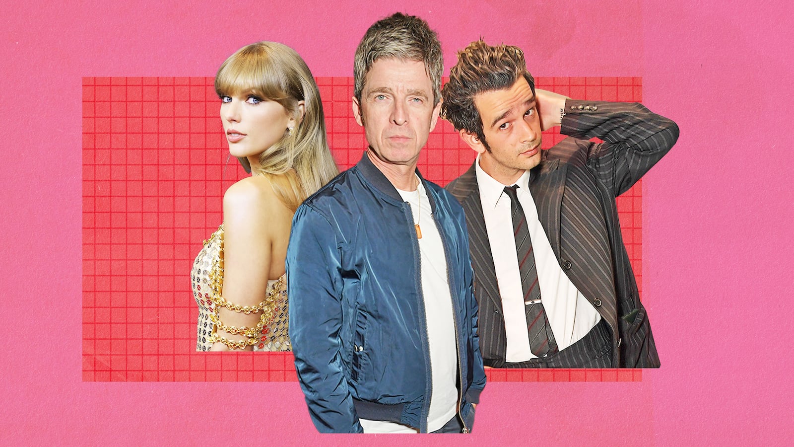 Taylor Swift Matty Healy Noel Gallagher
