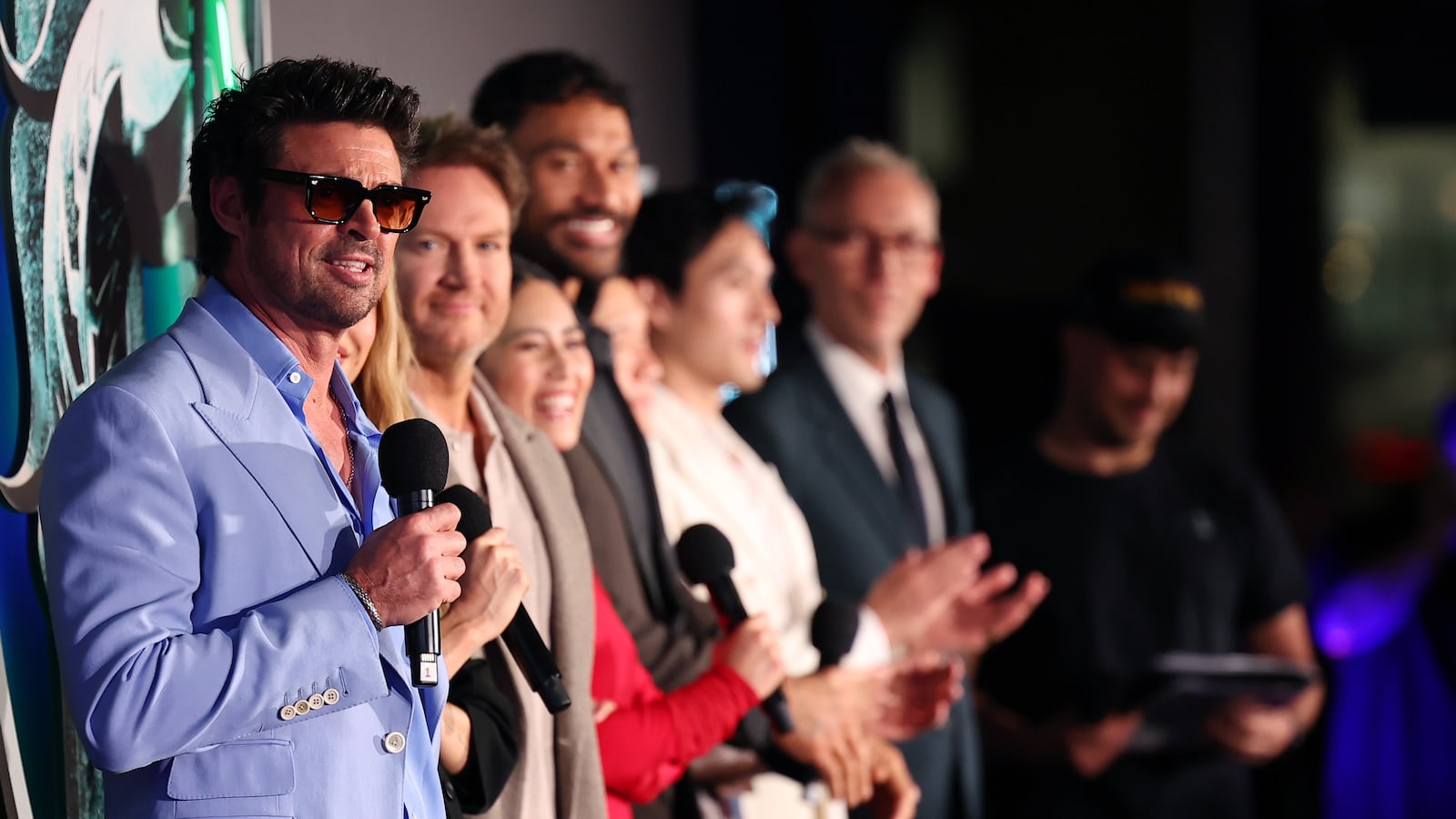 Karl Urban answers questions during the Mortal Kombat II Sydney Fan Screening at IMAX Sydney on May 04, 2026 in Sydney, Australia. (Photo by Don Arnold/Getty Images)