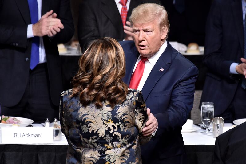Maria Bartiromo and Donald Trump