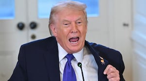 US President Donald Trump speaks during a meeting with US oil companies executives in the East Room of the White House in Washington, DC on January 9, 2026. President Trump is aiming to convince oil executives to support his plans in Venezuela, a country whose energy resources he says he expects to control for years to come. US forces seized Venezuelan president Nicolas Maduro in a sweeping military operation on January 3, with Trump making no secret that control of Venezuela's oil was at the heart of his actions. (Photo by SAUL LOEB / AFP via Getty Images)