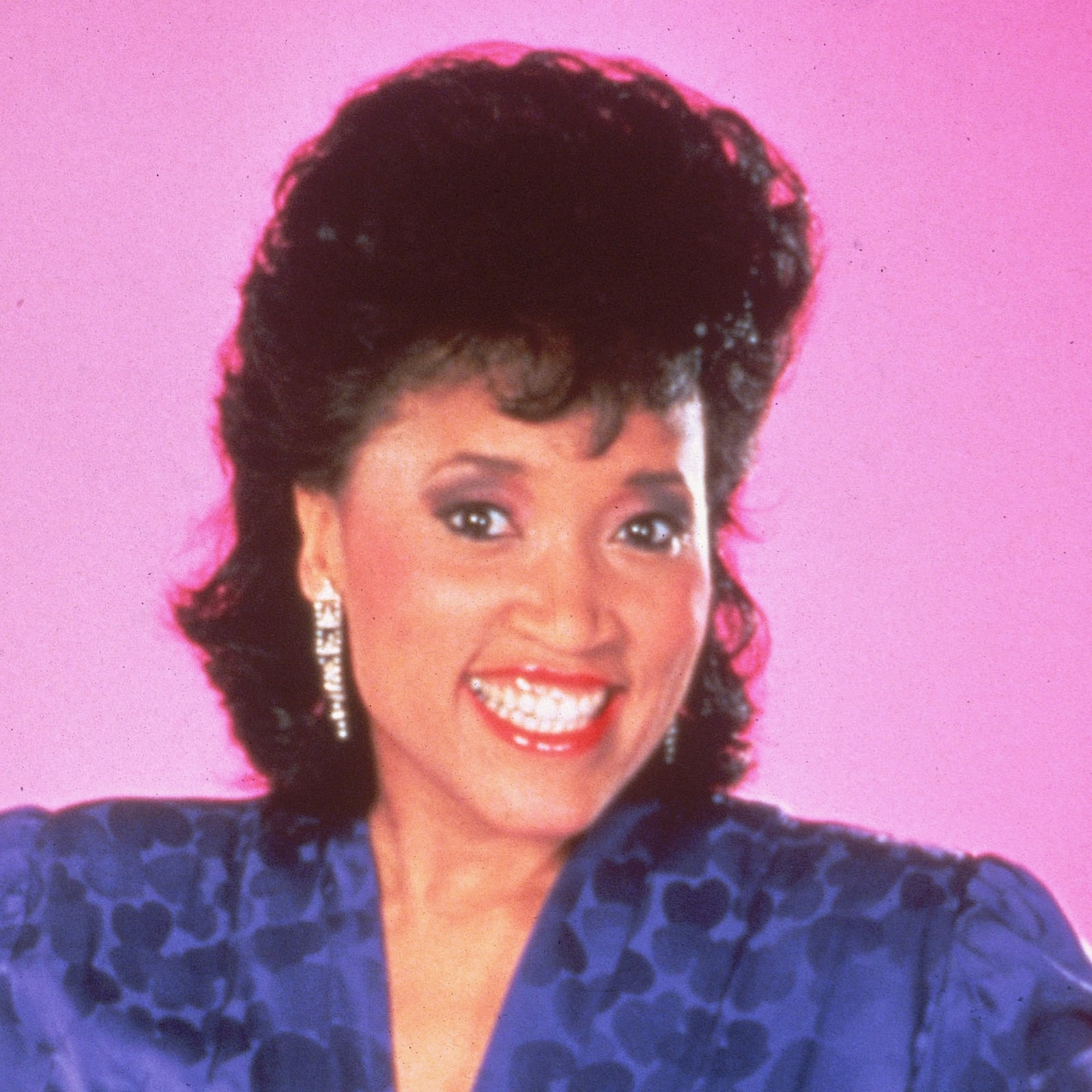 Promotional portrait of American actor Jackee Harry from the television series, '227,' circa 1985.