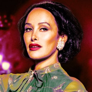 A photo illustration of Kimi Murdoch of Ladies of London: The New Reign.