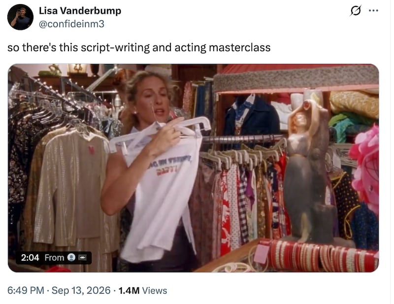 A screenshot of X