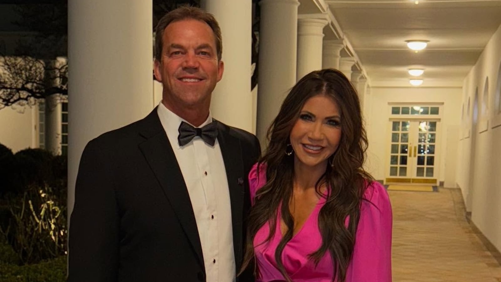 Kristi and Bryon Noem together at the White House.