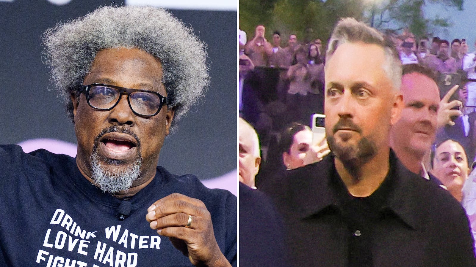 Comedian W. Kamau Bell and Nate Bargatze.