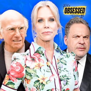 Larry David, Cheryl Hines, and Jeff Garlin for the Obsessed Podcast.